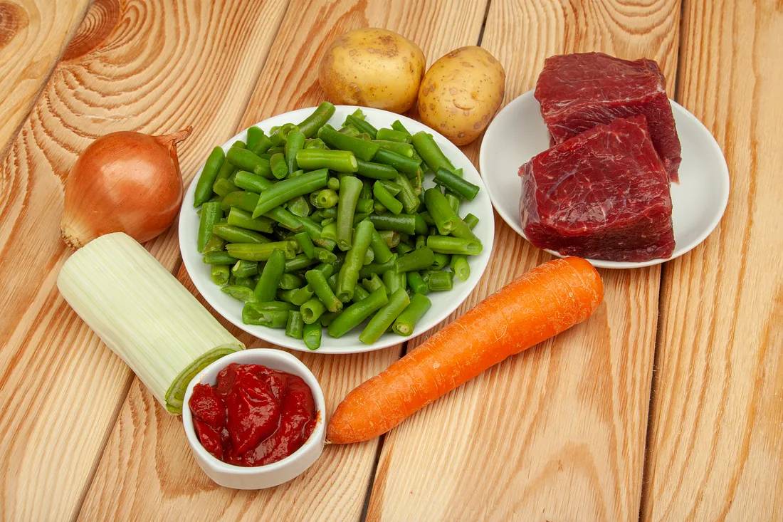 Мясной суп с зелёной фасолью — ингредиенты